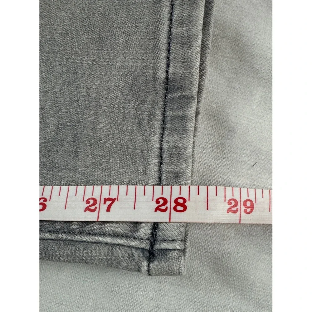 Express Womens High Rise Skinny Distressed Gray Jeans Size 12R NEW - Picture 16 of 16